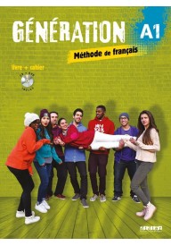 Generation A1 podręcznik + ćwiczenia + CD mp3 + DVD - Generation B2 podręcznik + ćwiczenia + CD mp3 + DVD - Nowela - Do nauki języka francuskiego - 