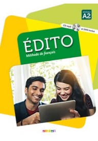 Edito A2 ćwiczenia+CD - Edito B2 podręcznik + wersja cyfrowa + zawartość online ed. 2022 - Nowela - Do nauki języka francuskiego - 