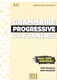Grammaire progressive du francais Niveau debutant complet + CD audio A1.1 - Podręczniki z gramatyką języka francuskiego - Księgarnia internetowa - Nowela - - 