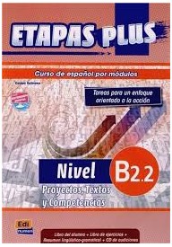 Etapas plus B2.2 podręcznik + CD audio - Podręczniki do nauki języka hiszpańskiego dla młodzieży i dorosłych - Nowela - - Do nauki języka hiszpańskiego