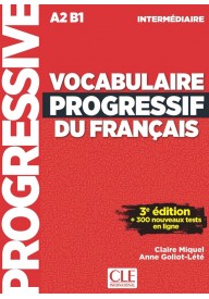 Vocabulaire progressif intermediare livre +CD audio 3 Edycja A2 B1 - Vocabulaire progressif du Francais niveau debutant A1 + CD 3ed - Nowela - - 