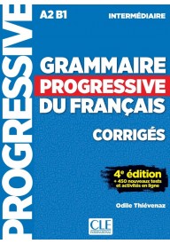 Grammaire progressive niveau intermediaire A2 B1 4ed klucz - Grammaire progressive du Francais niveau debutant A1 + CD audio 3ed - Nowela - - 