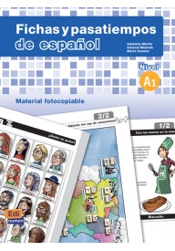 Fichas y pasatiempos de espanol A1 - Dyktanda w języku hiszpańskim - Księgarnia internetowa - Nowela - - 