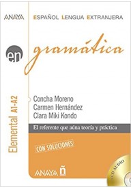 Gramatica elemental A1 A2 con soluciones + 2 CD audio - Hiszpański gramatyka w pigułce - Nowela - - 
