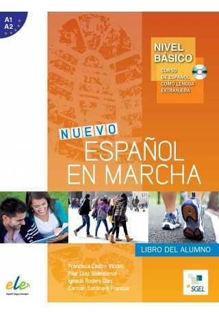 Nuevo Espanol en marcha basico A1+A2 podręcznik + CD audio - Do nauki języka hiszpańskiego
