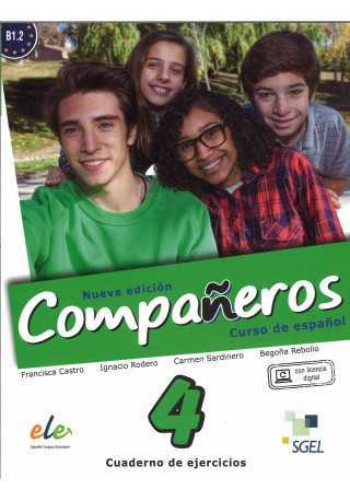 Companeros 4 ćwiczenia + licencia digital - nueva edicion - Do nauki języka hiszpańskiego