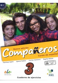 Companeros 3 ćwiczenia + licencia digital - nueva edicion - Companeros - Podręcznik do nauki języka hiszpańskiego - Nowela - - Do nauki języka hiszpańskiego