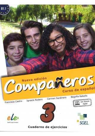 Companeros 3 ćwiczenia + licencia digital - nueva edicion - Do nauki języka hiszpańskiego
