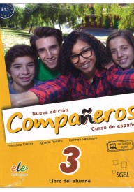 Companeros 3 podręcznik + licencia digital - nueva edicion - Companeros 3 podręcznik + 2 CD Audio - Nowela - Do nauki języka hiszpańskiego - 