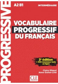 Vocabulaire progressif intermediare livre +CD audio 3 Edycja A2 B1 - Vocabulaire progressif du Francais niveau debutant complet A1.1 książka - Nowela - - 