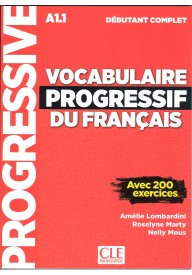 Vocabulaire progressif du Francais niveau debutant complet A1.1 książka - Podręczniki z gramatyką języka francuskiego - Księgarnia internetowa - Nowela - - 