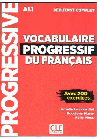 Vocabulaire progressif du Francais niveau debutant complet A1.1 książka 