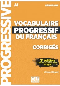 Vocabulaire progressif du Francais niveau debutant A1 klucz 3ed - 101 jeux de FLE A2 ćwiczenia ze słownictwa francuskiego Didier - - 