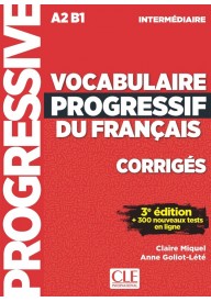 Vocabulaire progressif intermediare klucz 3 Edycja A2 B1 - Vocabulaire progressif du Francais avance książka + CD audio 3ed B2 C1.1 - Nowela - - 