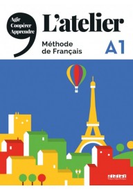 Atelier A1 podręcznik + DVD-ROM - Seria ATELIER - Francuski - Młodzież i dorośli - Nowela - - Do nauki języka francuskiego