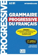 Grammaire progressive niveau intermediaire A2 B1 4ed książka + CD audio