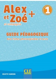 Alex et Zoe plus 1 przewodnik metodyczny - Alex et Zoe 1 Apprendre a lire et ecrire Fichier et guide - Nowela - Do nauki języka francuskiego - 