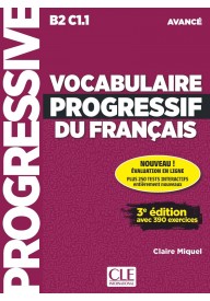 Vocabulaire progressif du Francais avance książka z CD audio 3ed B2 C1.1 - 100% FLE Phonetique essentielle du francais B1/B2 + zawartość online ed. 2023 - Nowela - - 