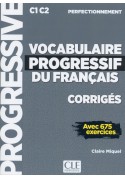 Vocabulaire progressif francais perfectionnamente C1/C2 klucz