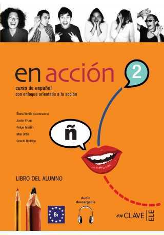 En accion 2 podręcznik + audio dischargable - Do nauki języka hiszpańskiego