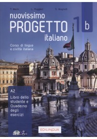 Nuovissimo Progetto italiano 1B podręcznik + ćwiczenia + CD + DVD - Seria Nuovissimo Progetto Italiano - Nowela - - 