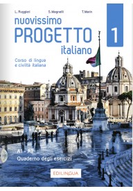 Nuovissimo Progetto italiano 1 ćwiczenia + CD A1-A2 - Seria Nuovissimo Progetto Italiano - Włoski - Młodzież i Dorośli - Nowela - - Do nauki języka włoskiego