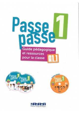 Passe-Passe 1 przewodnik metodyczny A1.1 + 2 CD + DVD - Do nauki języka francuskiego