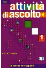 Attivita di ascolto 1 podręcznik + CD - Filologia włoska - Podręczniki i materiały do nauki języka włoskiego - Księgarnia internetowa - Nowela - - Do nauki języka włoskiego