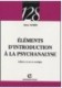 Elements d'introduction a la psychanalyse
