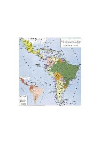 Mapa de Hispanoamerica 