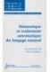 Semantique et traitement automatique du langage naturel