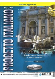 Nuovo Progetto italiano 1 ćwiczenia + CD audio /1A + 1B/ - Nuovo Progetto italiano 2A podręcznik + ćwiczenia + DVD Edizione aggiornata - Nowela - Do nauki języka włoskiego - 