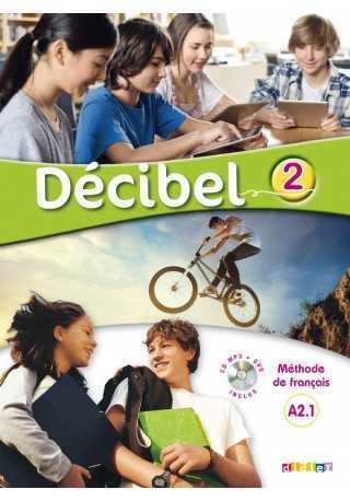 Decibel 2 podręcznik + CD MP3 + DVD - Do nauki języka francuskiego