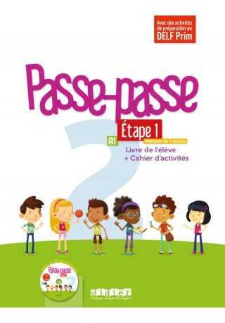 Passe-Passe 2 etape 1 podręcznik + ćwiczenia + CD A1 - Do nauki języka francuskiego