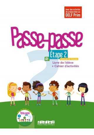 Passe-Passe 2 etape 2 podręcznik + ćwiczenia + CD A1 - Do nauki języka francuskiego