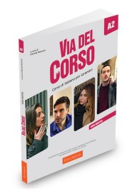 Via del Corso A2 przewodnik metodyczny - Via del Corso A1 podręcznik + ćwiczenia + zawartość online - Nowela - Do nauki języka włoskiego - 