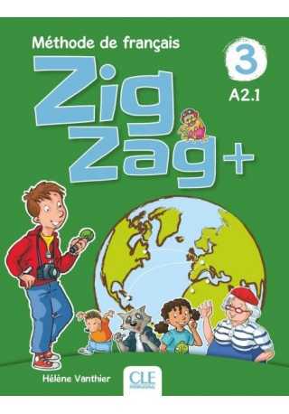 Zig Zag plus 3 A2.1 podręcznik + CD audio - Do nauki francuskiego dla dzieci.