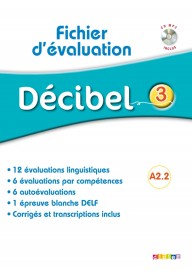 Decibel 3 fichier d'evaluation - Decibel 1 podręcznik + CD MP3+ płyta DVD - Nowela - Do nauki języka francuskiego - 