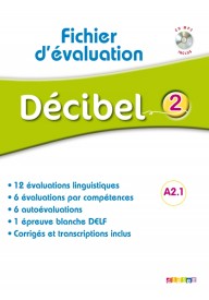 Decibel 2 fichier d'evaluation - Decibel 1 podręcznik + CD MP3+ płyta DVD - Nowela - Do nauki języka francuskiego - 