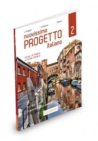 Nuovissimo Progetto italiano 2 ćwiczenia + 2 CD B1-B2 - Do nauki języka włoskiego