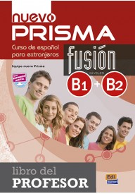 Nuevo Prisma Fusion EBOOK B1+B2 przewodnik metodyczny - Nuevo Prisma Fusion WERSJA CYFROWA A1+A2 podręcznik - Nowela - Do nauki języka hiszpańskiego - 