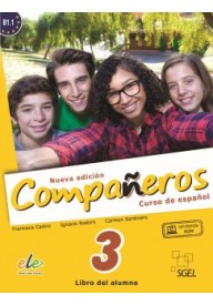 Companeros EBOOK 3 podręcznik + ćwiczenia nueva edicion - Język hiszpański - Nowela - - 