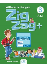 Zig Zag plus EBOOK 3 A2.1 podręcznik - Seria Zig Zag plus - Nowela - - Do nauki francuskiego dla dzieci.