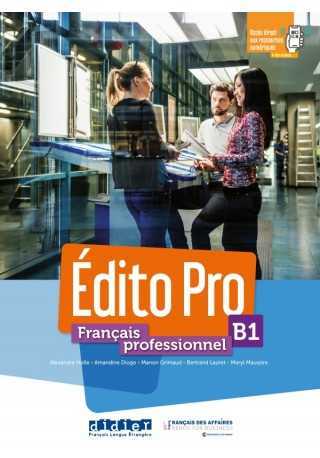 Edito Pro B1 podręcznik + DVD - Podręcznik do francuskiego. Młodzież i Dorośli - Do nauki języka francuskiego
