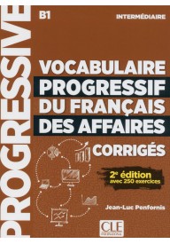 Vocabulaire progressif des affaires intermediaire B1 klucz 2ed - Ekonomia - książki po francusku - Księgarnia internetowa - Nowela - - 