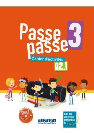 Passe-Passe 3 ćwiczenia A2.1 + CD MP3 - Do nauki języka francuskiego
