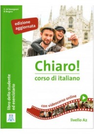 Chiaro A2 edizione aggiornata podręcznik + online video + CD MP3 - Italiano IN 1 livello A1/A2 Arte e metodo + CD /2/ - Nowela - - 