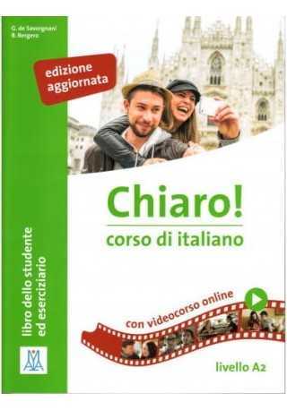 Chiaro A2 edizione aggiornata podręcznik + online video + CD MP3 - Do nauki języka włoskiego