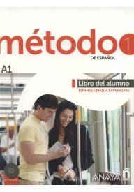 Metodo 1 de espanol A1 podręcznik + CD - Metodo 5 de espanol C1-C2 zeszyt ćwiczeń - Nowela - Do nauki języka hiszpańskiego - 