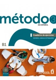 Metodo 3 de espanol B1 zeszyt ćwiczeń + CD - Metodo 4 de espanol B2 ćwiczenia - Nowela - Do nauki języka hiszpańskiego - 
